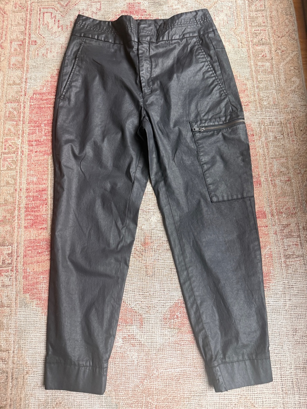 Helmut Lang Black luxury Cargo Joggers